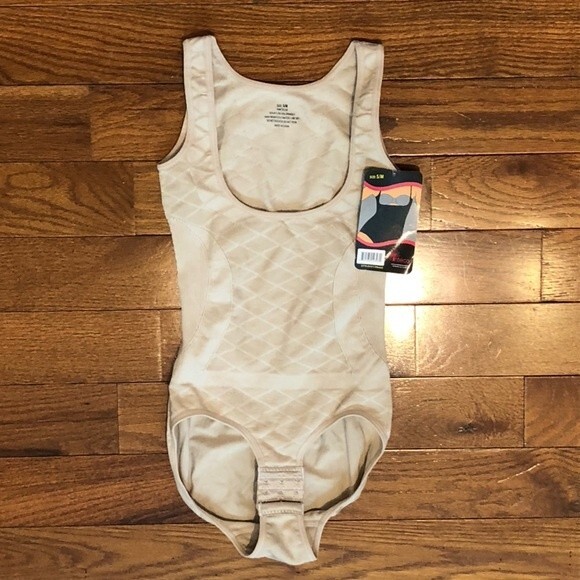 Other - Inteco Smooth Shaper Seamless Bodysuit Wear Your Own Bra Shapewear S/M